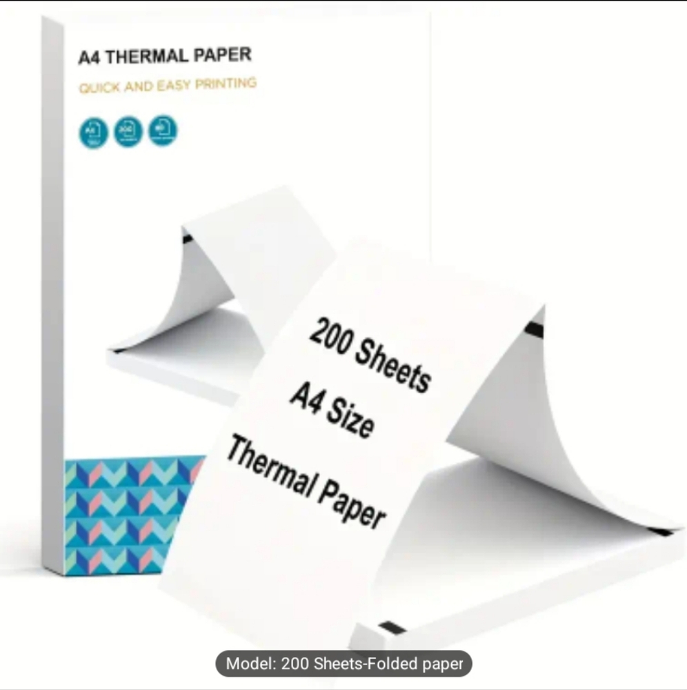 A4 Thermal Paper 200 Sheets